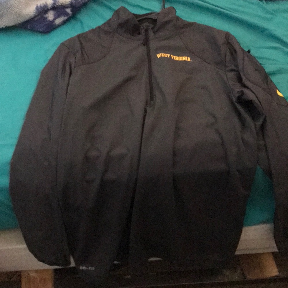 West Virginia football long sleeve windbreaker